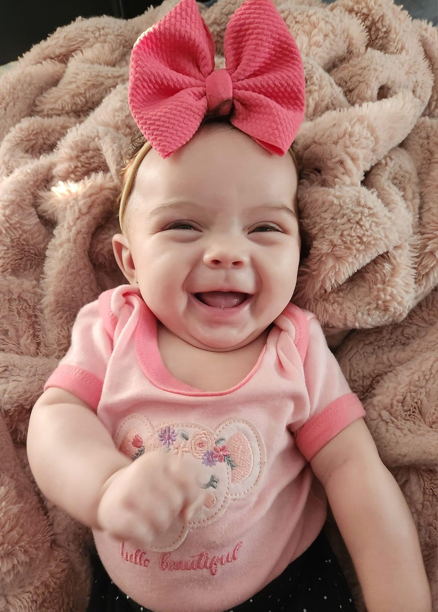 Bubblegum Pink Single Bow (Clip/Nylon)