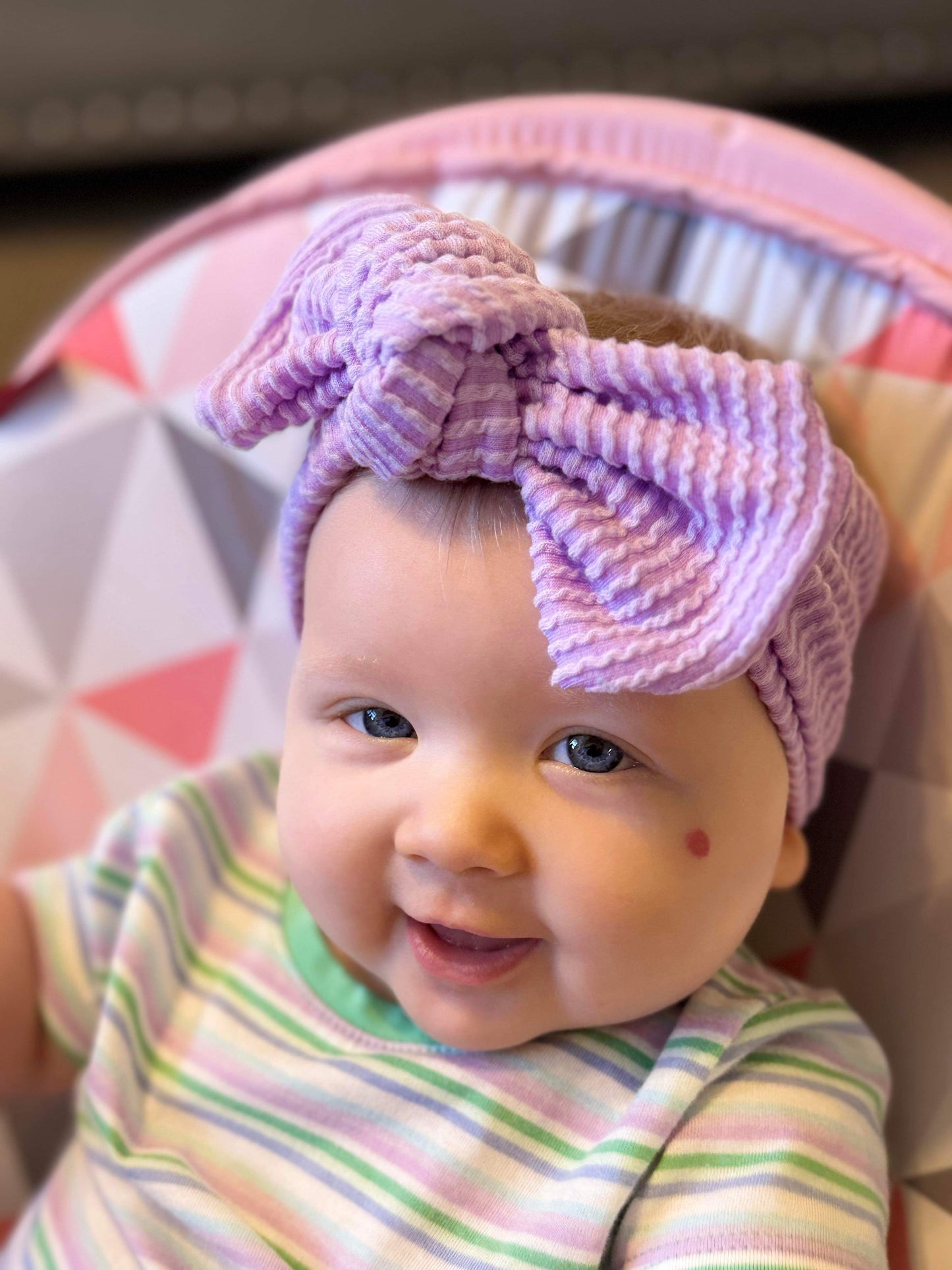 Lilac Blossoms Bow Wrap