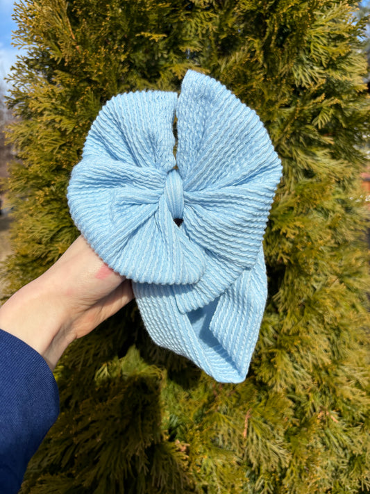 Robin Egg Blue Bow Wrap