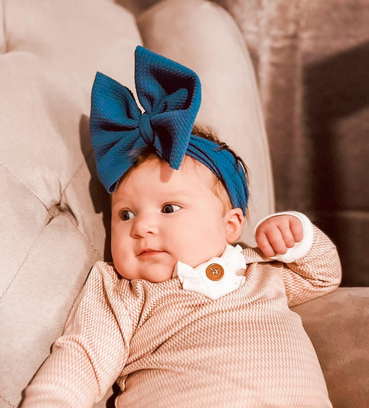 Navy Bow Wrap